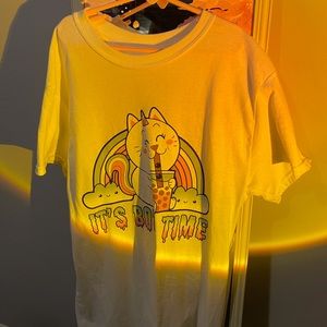 Cute boba cat tshirt